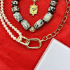 Modern Pearl Link Necklace - thechristyfcollection