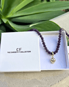 Amethyst Heart Necklace - thechristyfcollection