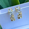 Diamond Heart Hoops - thechristyfcollection