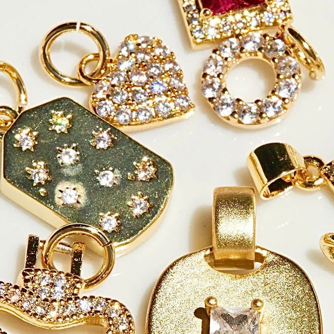 CZ Heart Charm - thechristyfcollection