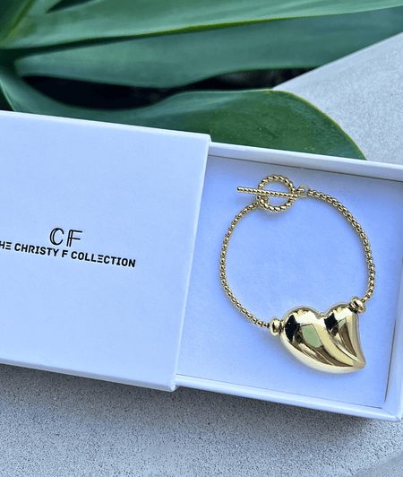Abstract Heart Bracelet - thechristyfcollection