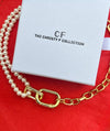 Modern Pearl Link Necklace - thechristyfcollection