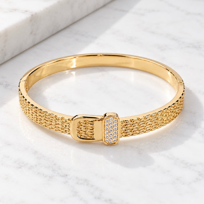 Belted Golden Bangle