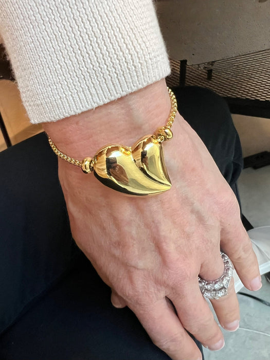 Abstract Heart Bracelet - thechristyfcollection