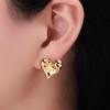 Molten Heart Studs - thechristyfcollection
