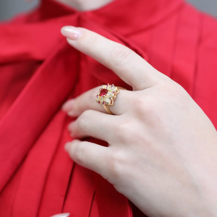 Ruby Ring Bling
