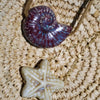 Red & Blue Ceramic Shell Necklace - thechristyfcollection