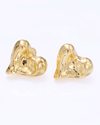 Molten Heart Studs - thechristyfcollection