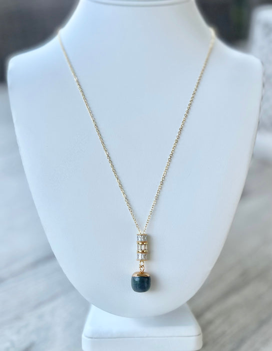 Labradorite Drop Necklace