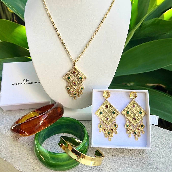 Grand Mosaic Pendant - thechristyfcollection