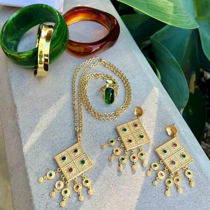 Grand Mosaic Pendant - thechristyfcollection
