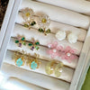 Pearl Mosaic Stud Hoops - thechristyfcollection