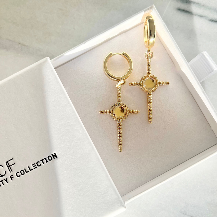 Classic Cross Earrings