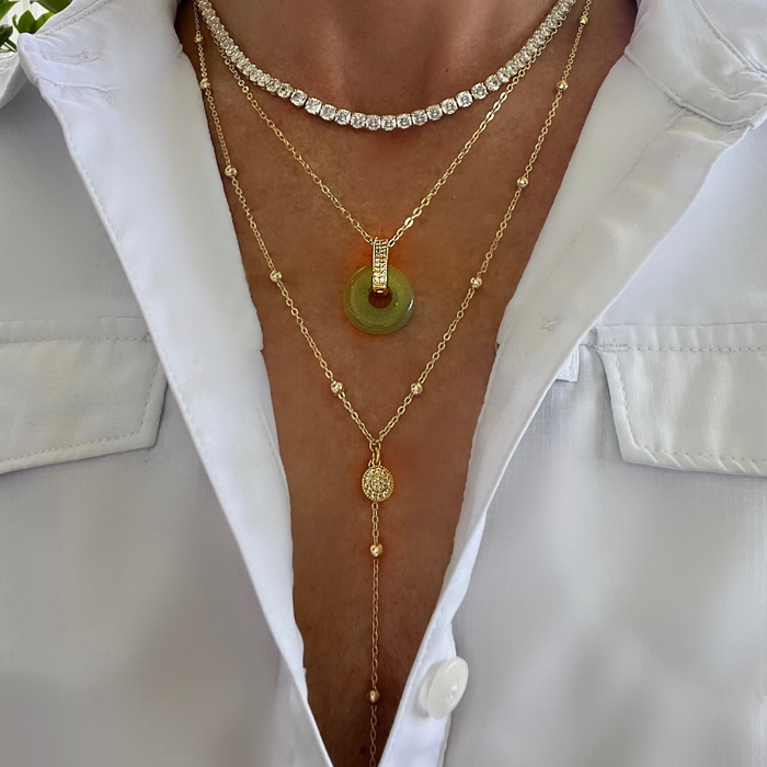 Dotted Lariat Drop