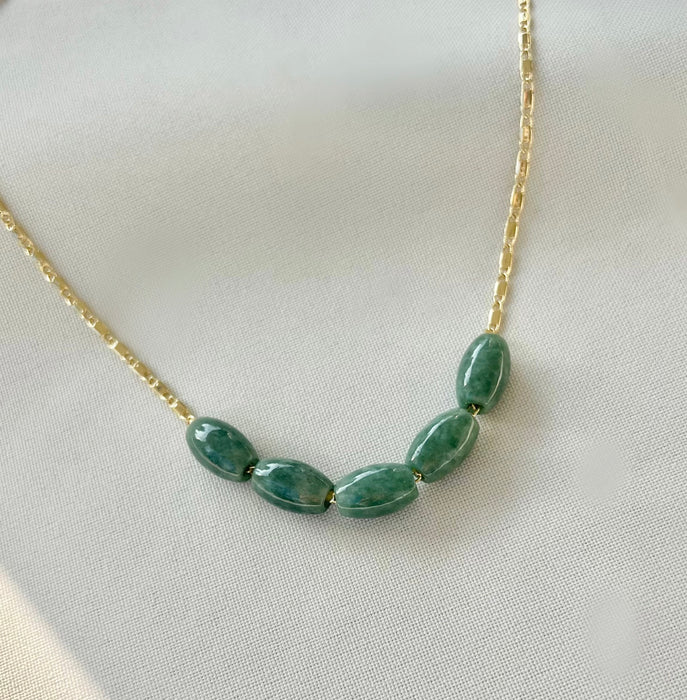 Beaded Jade Necklace