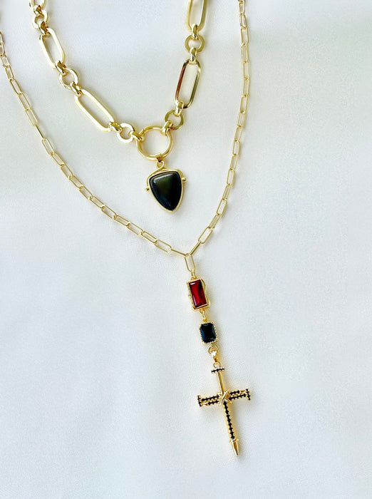 Gemstone Cross