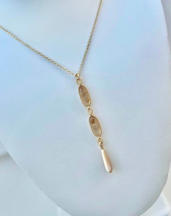 Citrine Lariat Drop