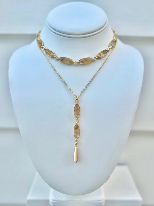 Citrine Lariat Drop