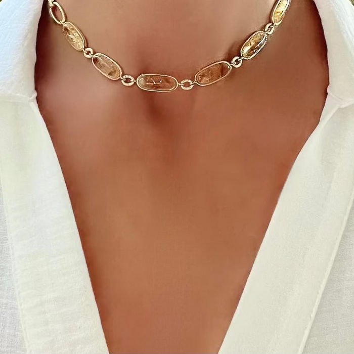 Citrine Gemstone Choker