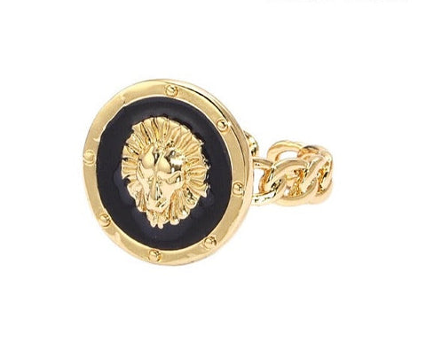 Lion Medallion Ring
