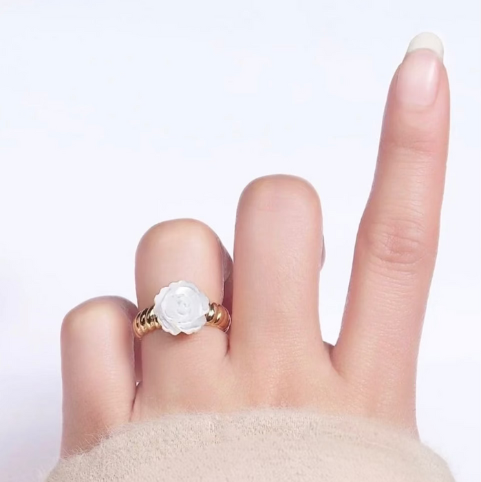 White Rose Ring