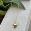 Bold Puffy Heart Necklace - thechristyfcollection