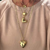 Bold Puffy Heart Necklace - thechristyfcollection