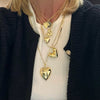 Abstract Puffy Heart Necklace - thechristyfcollection