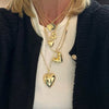 Bold Puffy Heart Necklace - thechristyfcollection