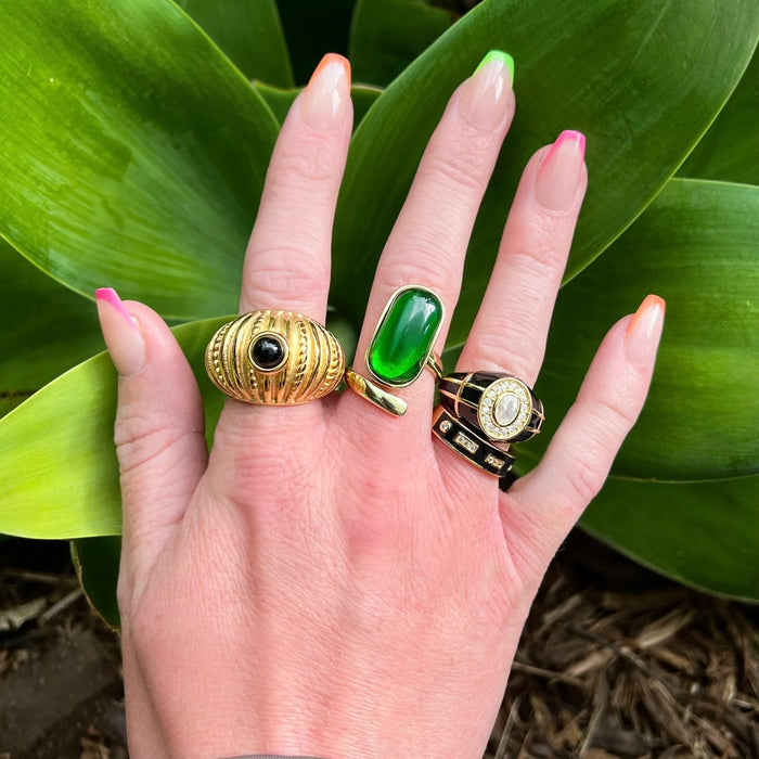 Enamel Band Ring - thechristyfcollection