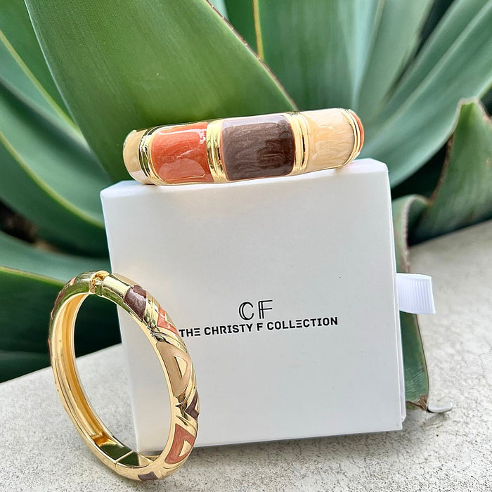 Triangle Mosaic Bangle - thechristyfcollection
