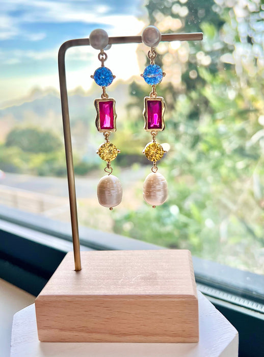 Gemstone & Pearl Drops