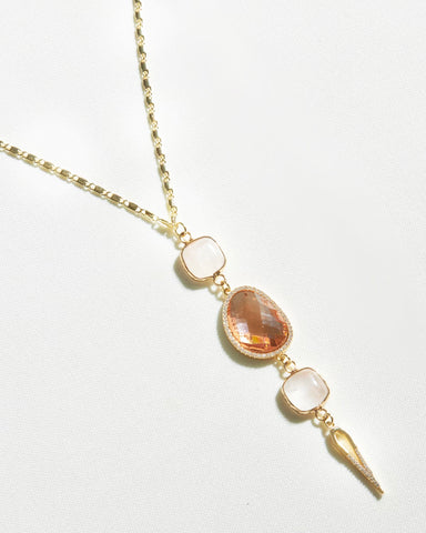 Triple Gemstone Necklace