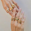 Emerald Tear Drop Ring - thechristyfcollection