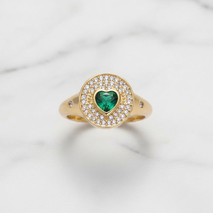 Signet Heart Ring