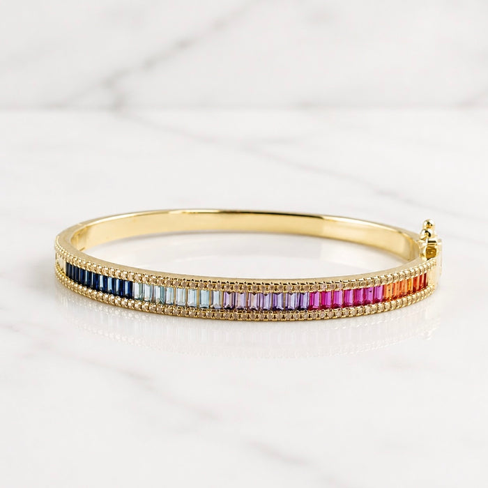 Rainbow Baguette Bracelet