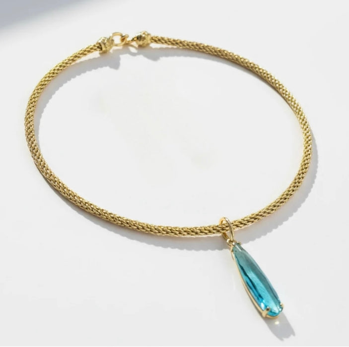 Turquoise Teardrop Choker
