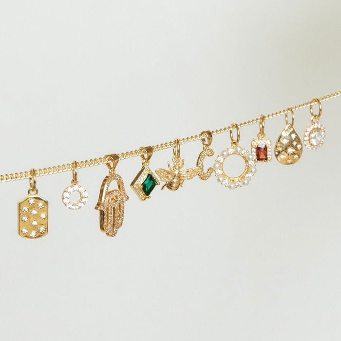 Dainty Circle Charm - thechristyfcollection