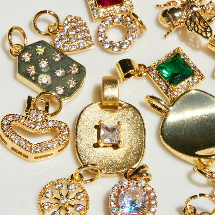 CZ Heart Charm - thechristyfcollection