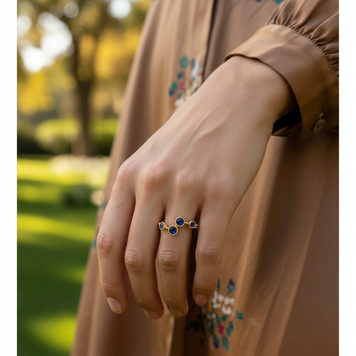 Sapphire Celestial Ring