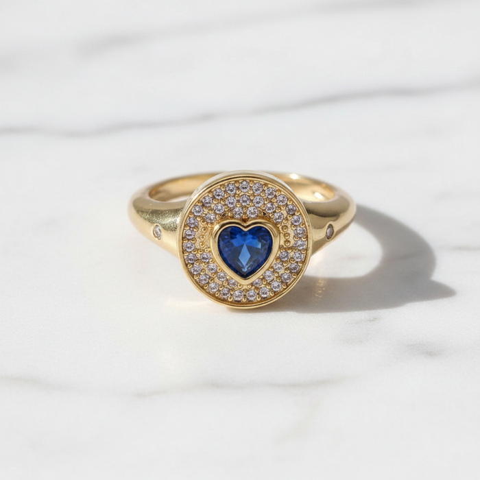 Signet Heart Ring