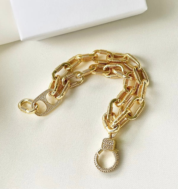 Chunky Double Link Bracelet