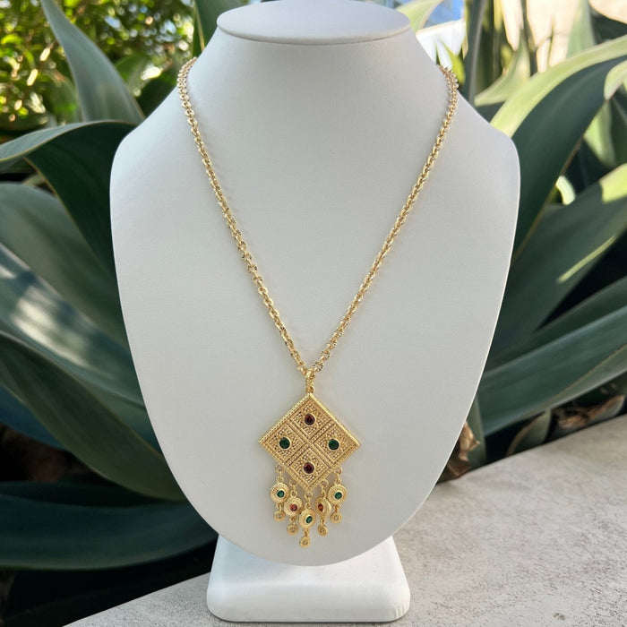 Grand Mosaic Pendant - thechristyfcollection