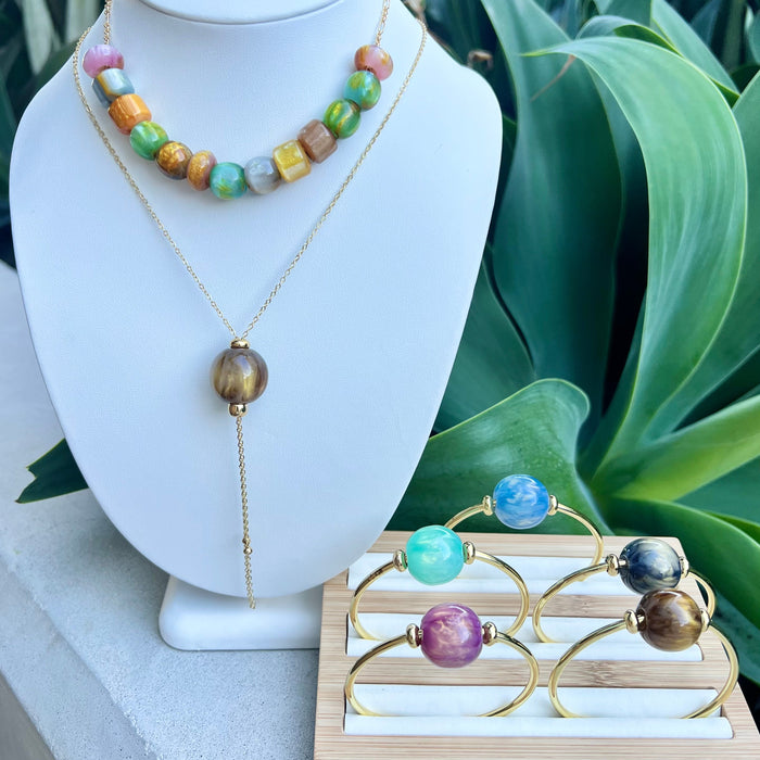 Sea Glass Candy Necklace
