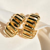 Chunky Wired Hoops - thechristyfcollection
