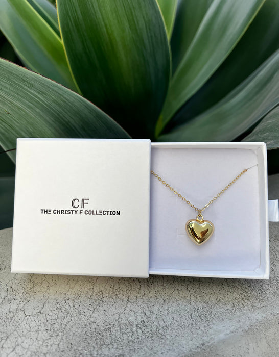 Petite Puffy Heart Necklace