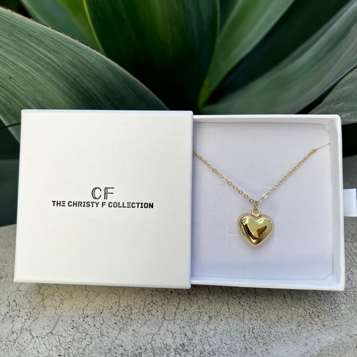 Petite Puffy Heart Necklace