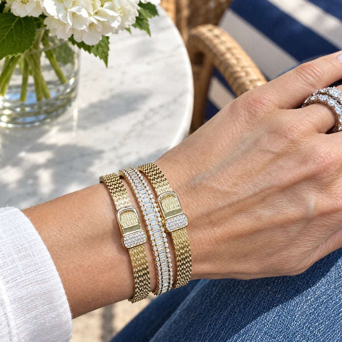 Belted Golden Bangle