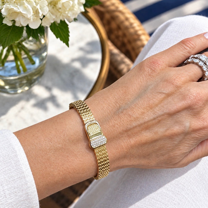 Belted Golden Bangle