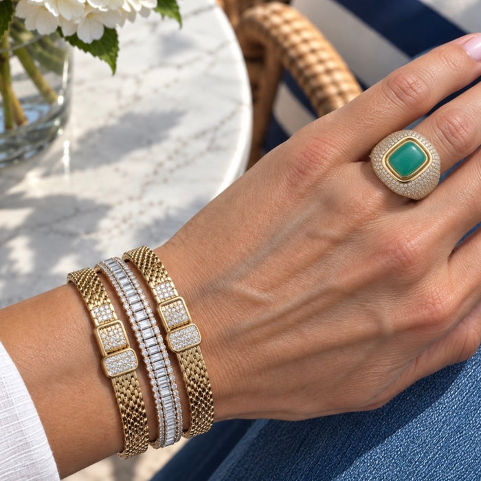 Belted Golden Bangle
